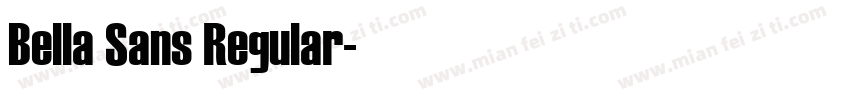 Bella Sans Regular字体转换